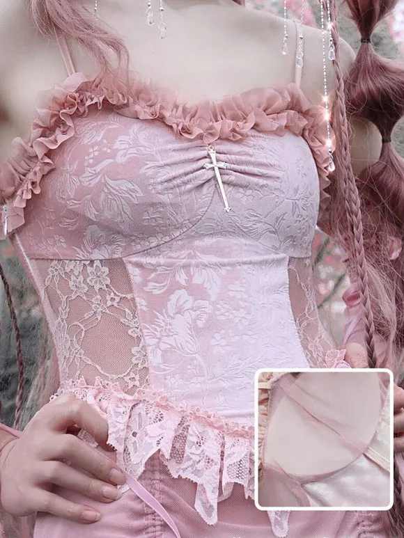 Sweet Lolita Dress Polyester Sleeveless Lolita Dress