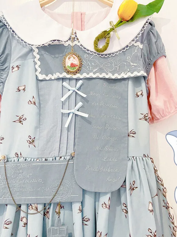 Sweet Lolita Dress Short Sleeves Dress ROCOCO Style Lolita Dress