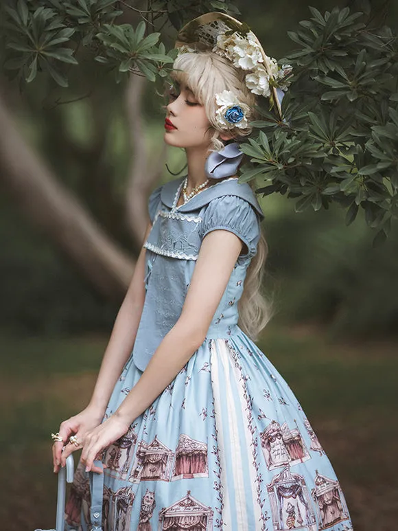 Sweet Lolita Dress Short Sleeves Dress ROCOCO Style Lolita Dress