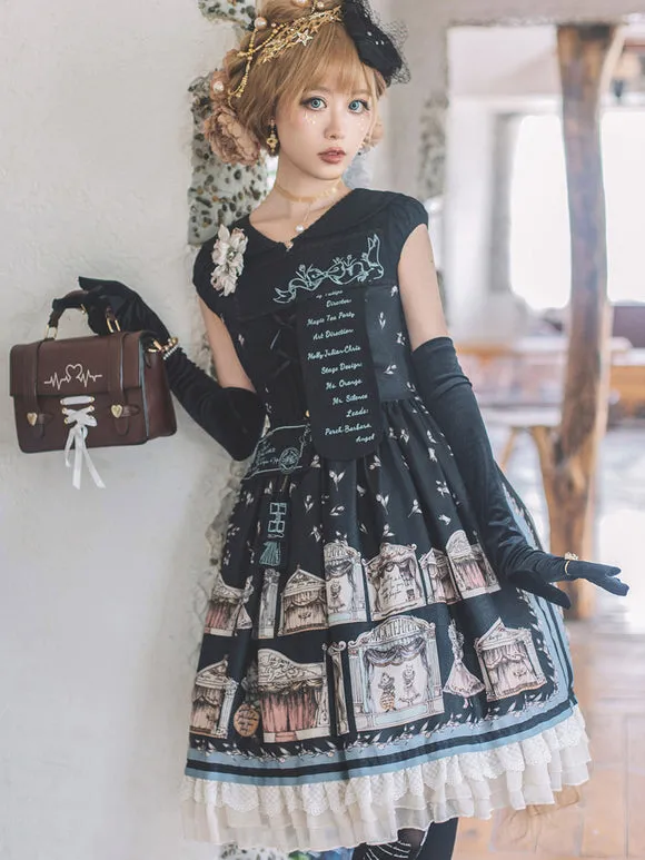 Sweet Lolita Dress Short Sleeves Dress ROCOCO Style Lolita Dress