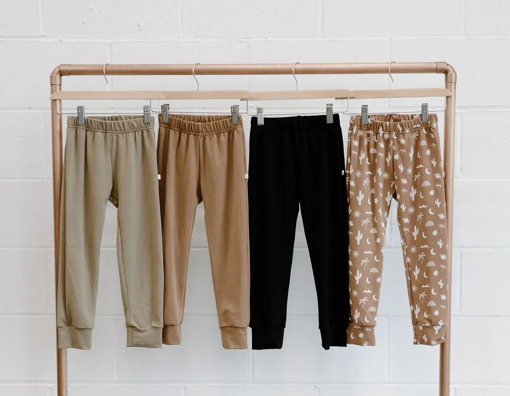 Take Me Away:  Black Terry Joggers