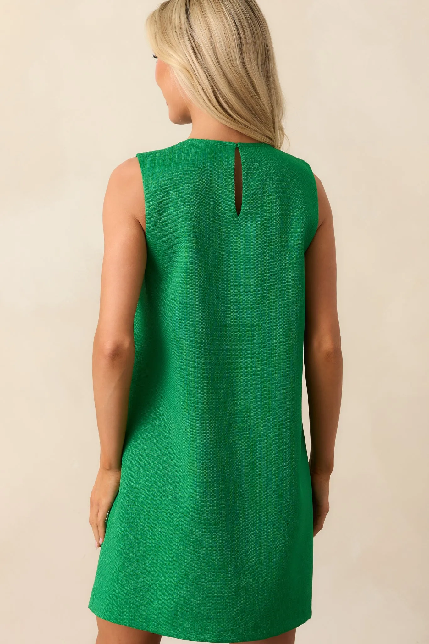 Tate Grass Green Scallop Mini Dress