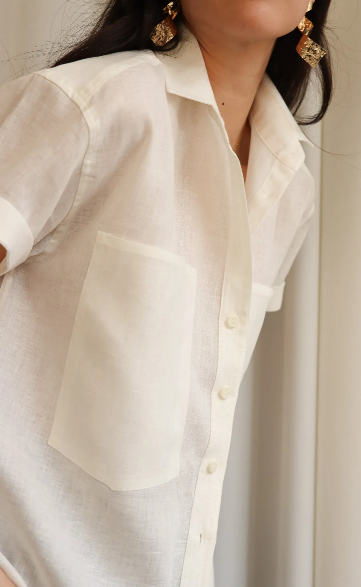 The Friend - Wayward Fit - Cream 100% Linen