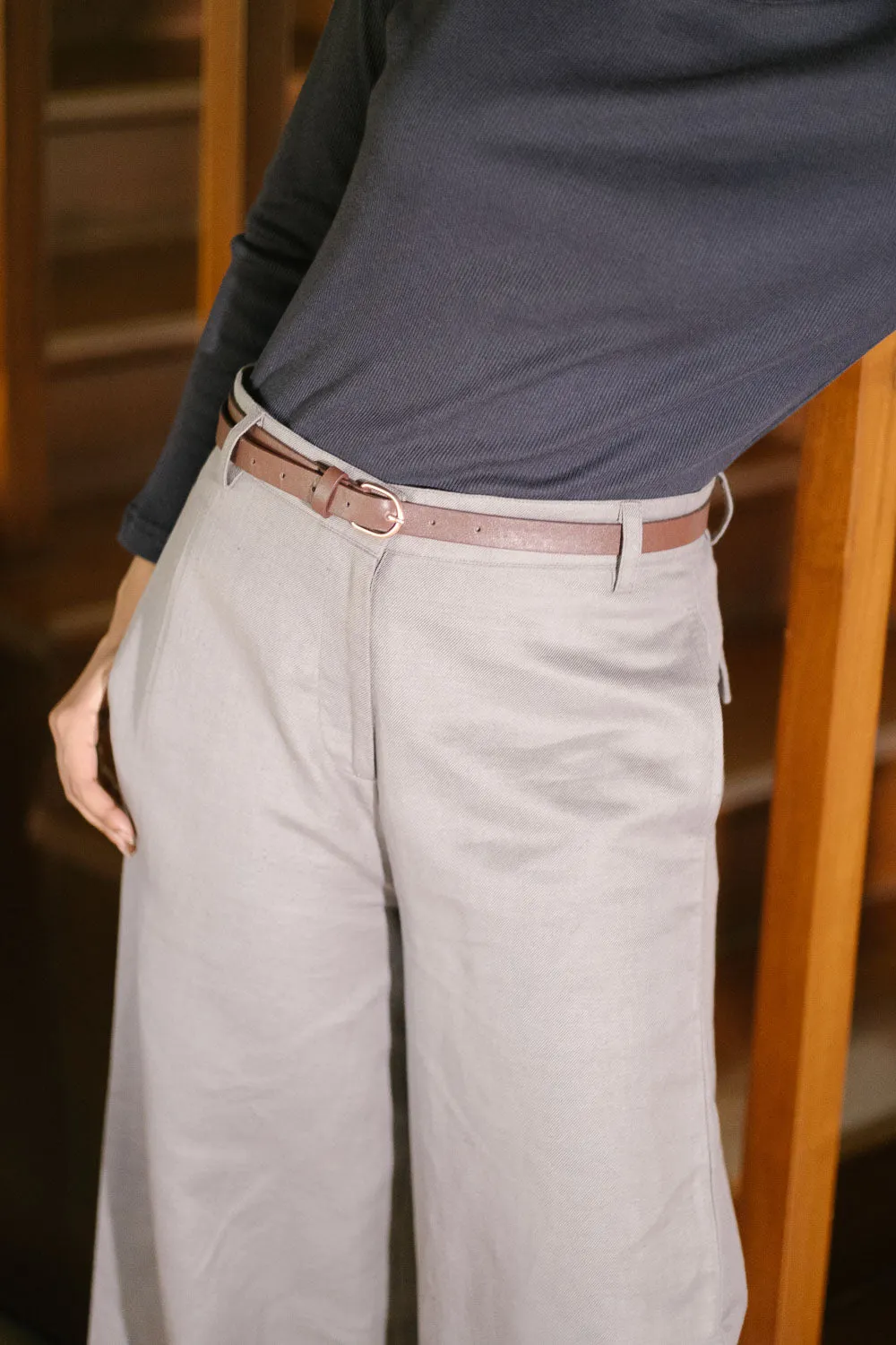 The Hemp Twill Flared Pants