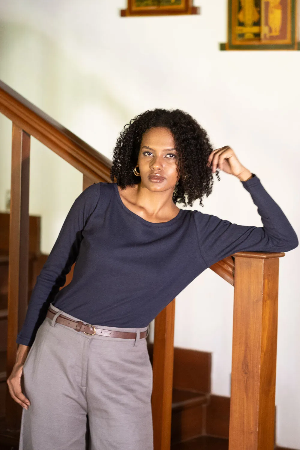 The Hemp Twill Flared Pants