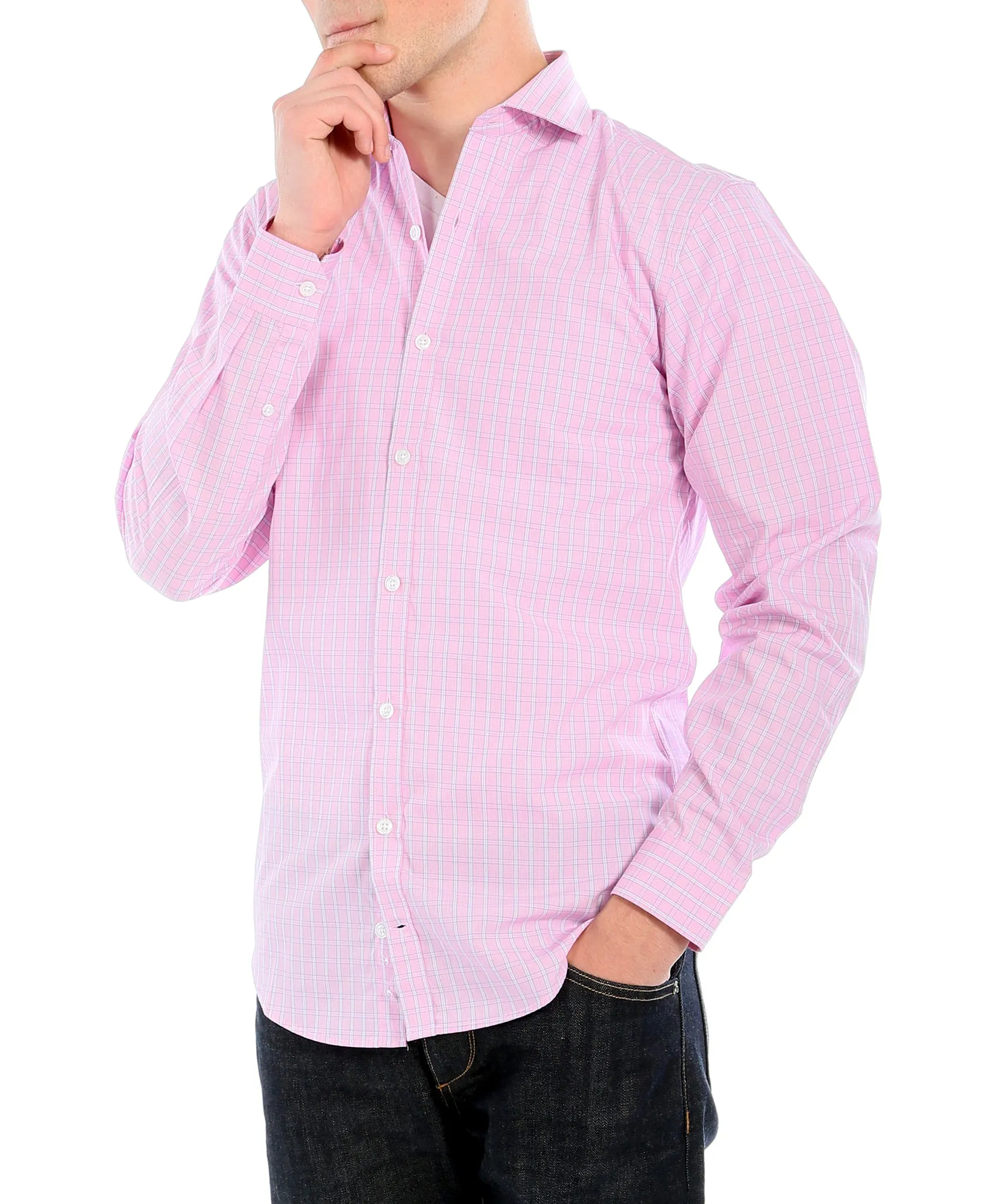 The Henley Slim Fit Cotton Dress Shirt
