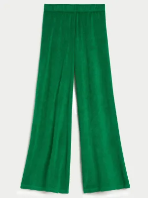 The Lito Low Rise Flare Pants in Terry