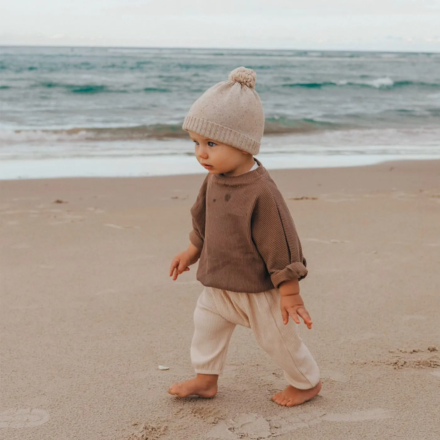 TINY TROVE IGGY TRACK PANTS CREAM