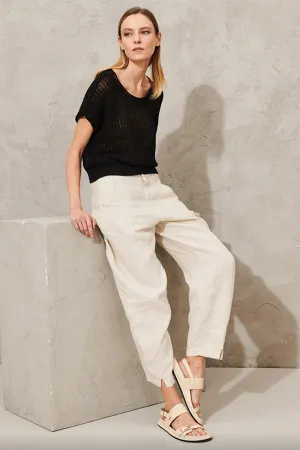 Transit Black Knit Cropped Top