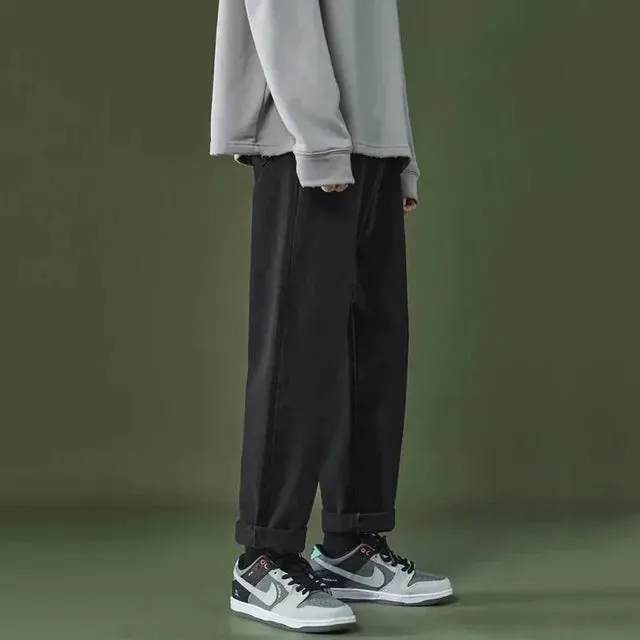 TrendMax Lässige Jeans Graues Bein