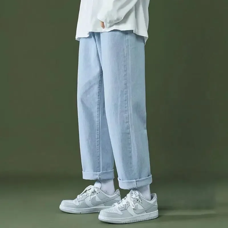 TrendMax Lässige Jeans Graues Bein