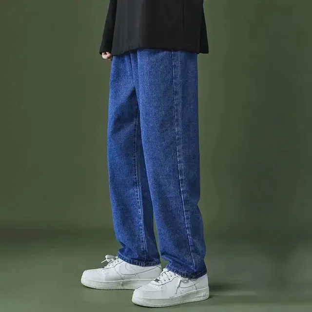 TrendMax Lässige Jeans Graues Bein