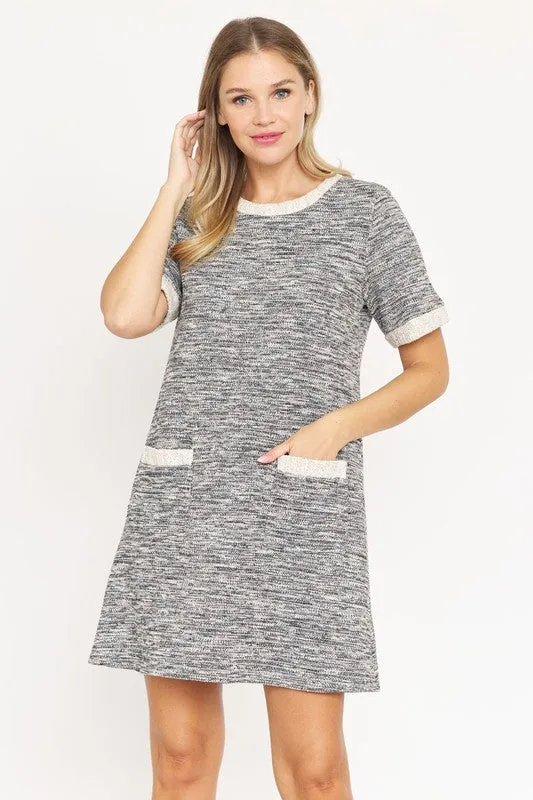 Tweed Shift Dress
