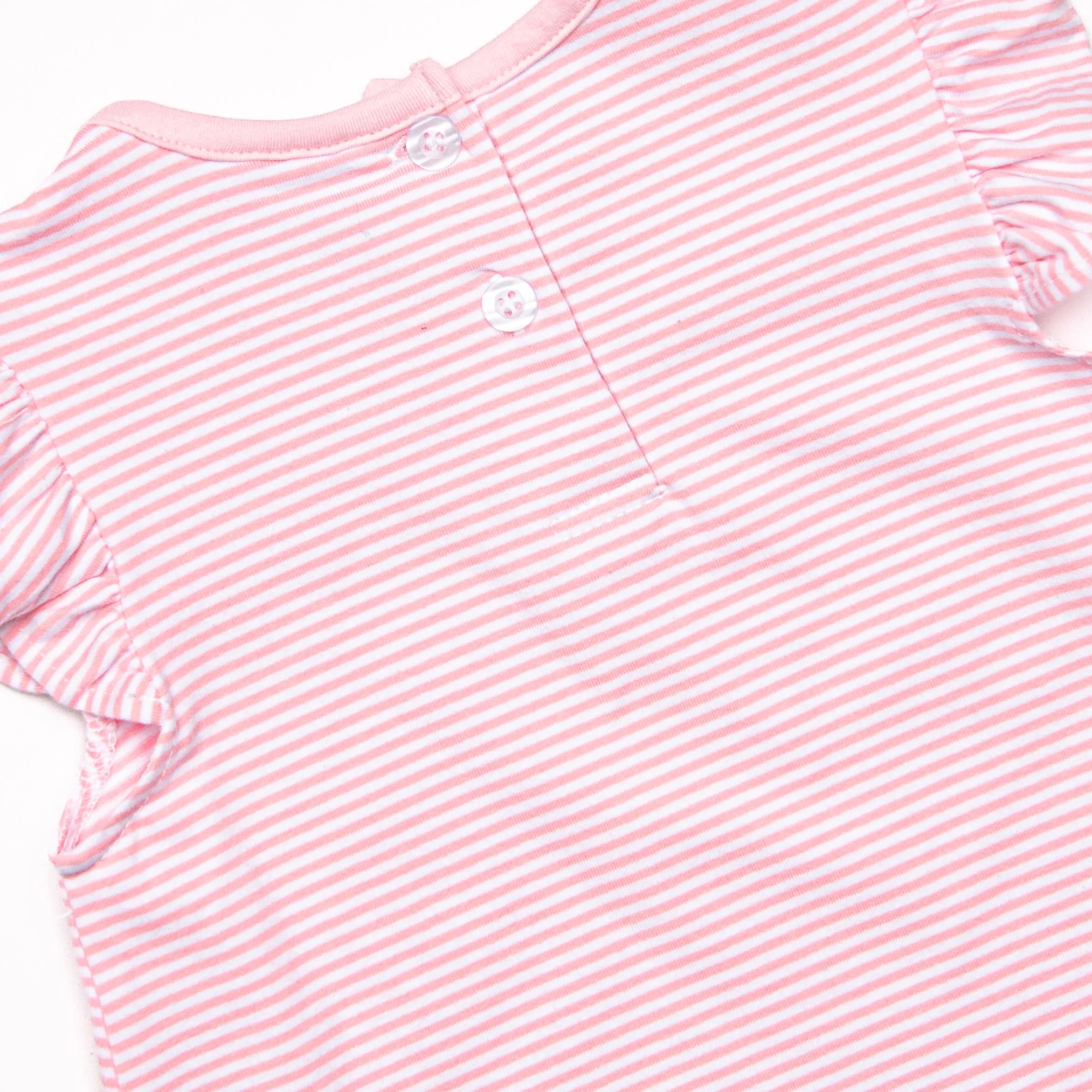 Very Sweet Vines Applique Dress, Pink