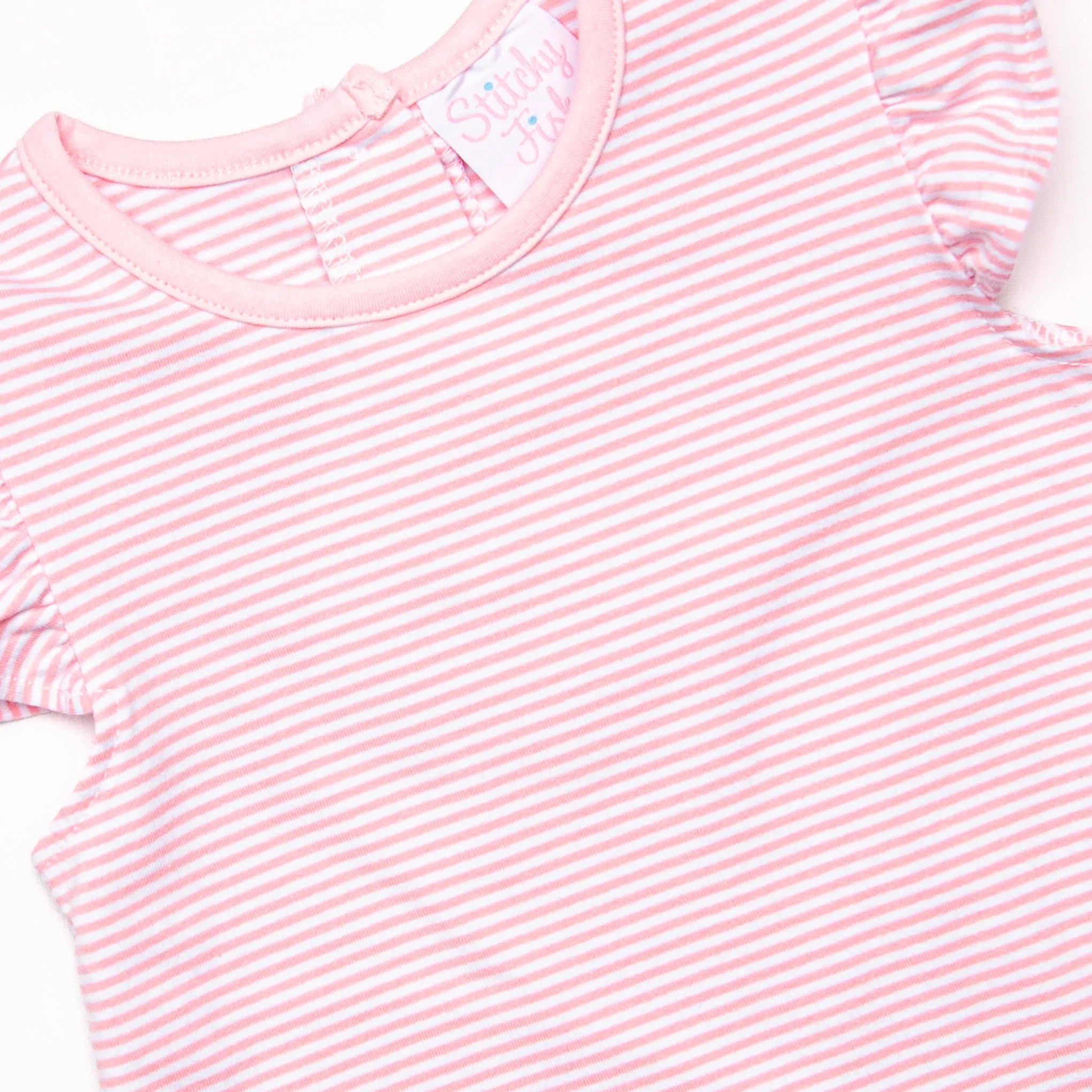 Very Sweet Vines Applique Dress, Pink