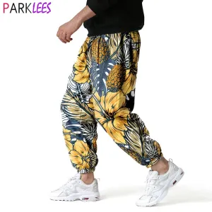 Vibrant Pineapple Parade Men's Joggers