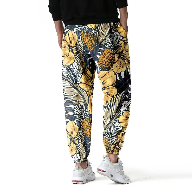 Vibrant Pineapple Parade Men's Joggers