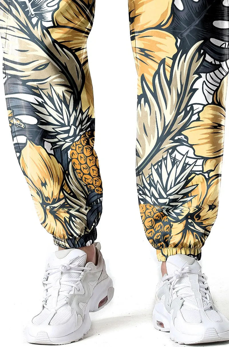 Vibrant Pineapple Parade Men's Joggers