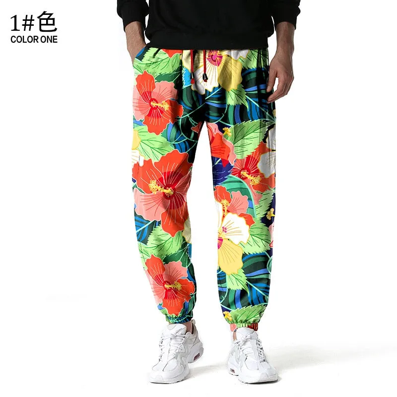 Vibrant Pineapple Parade Men's Joggers
