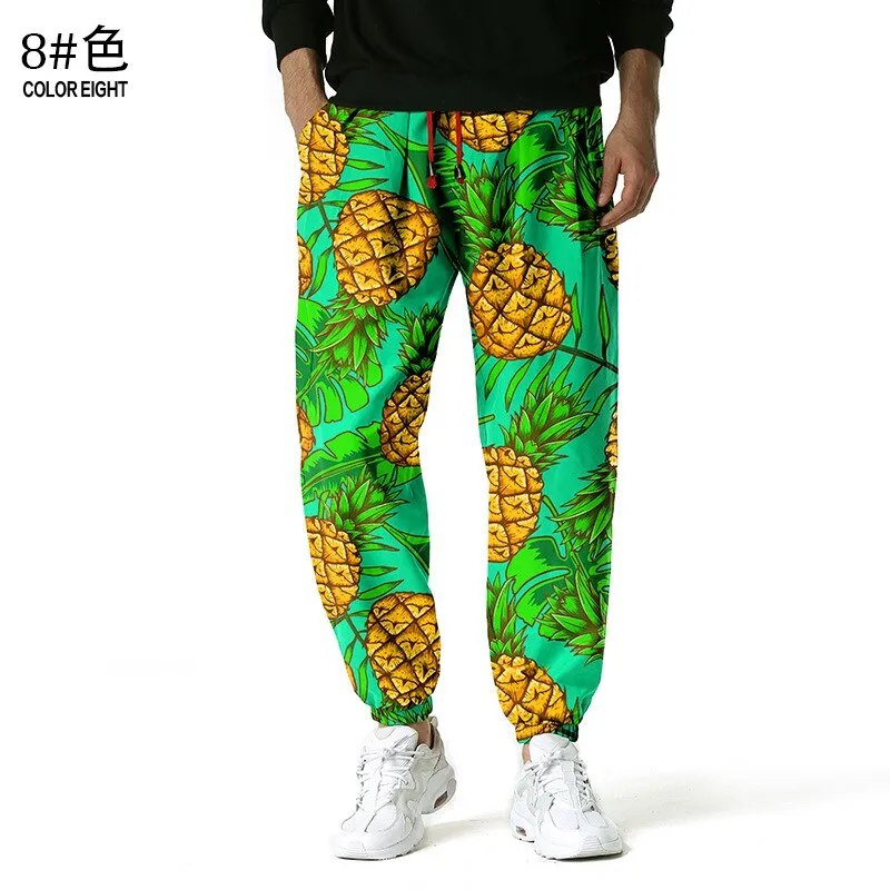 Vibrant Pineapple Parade Men's Joggers