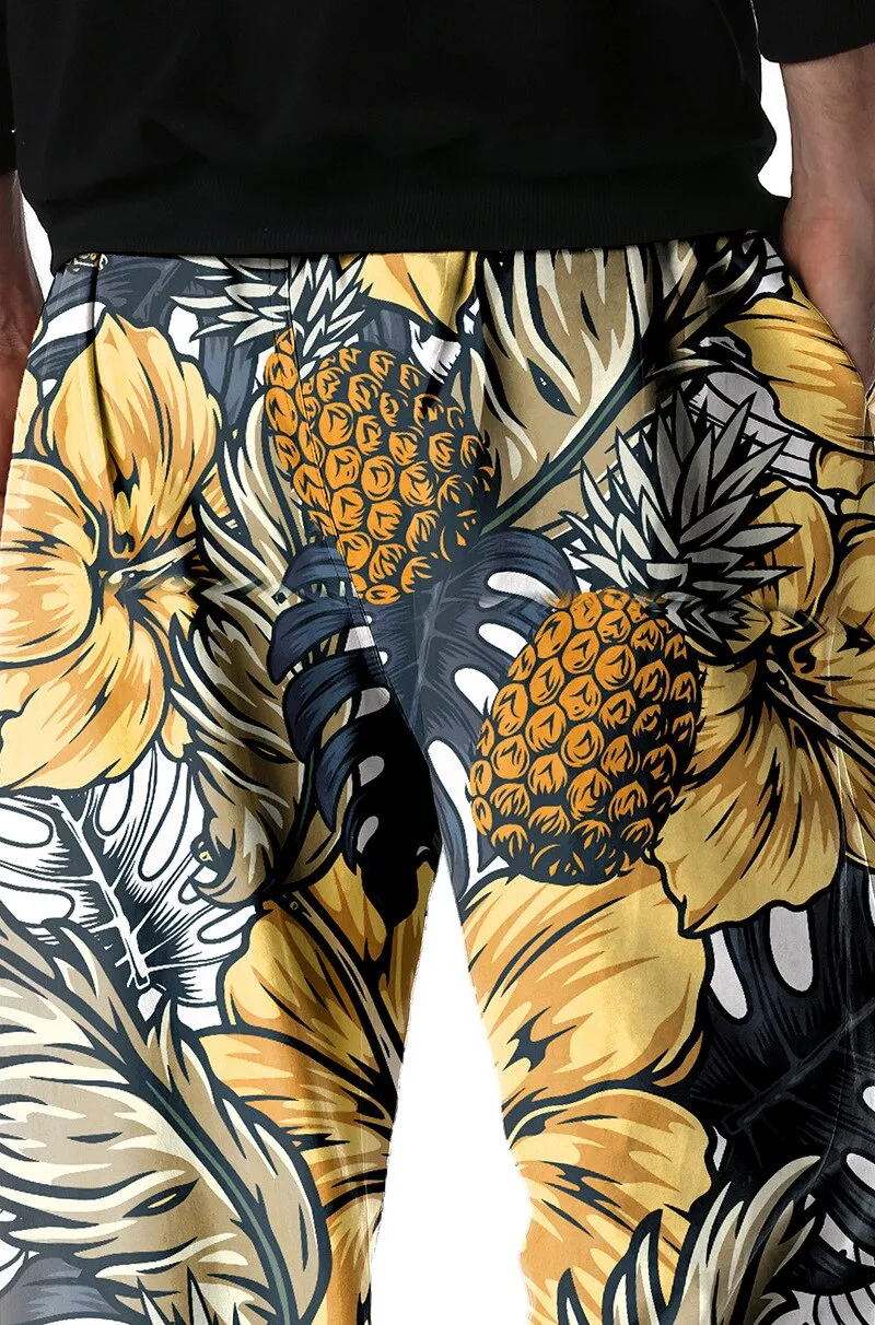 Vibrant Pineapple Parade Men's Joggers