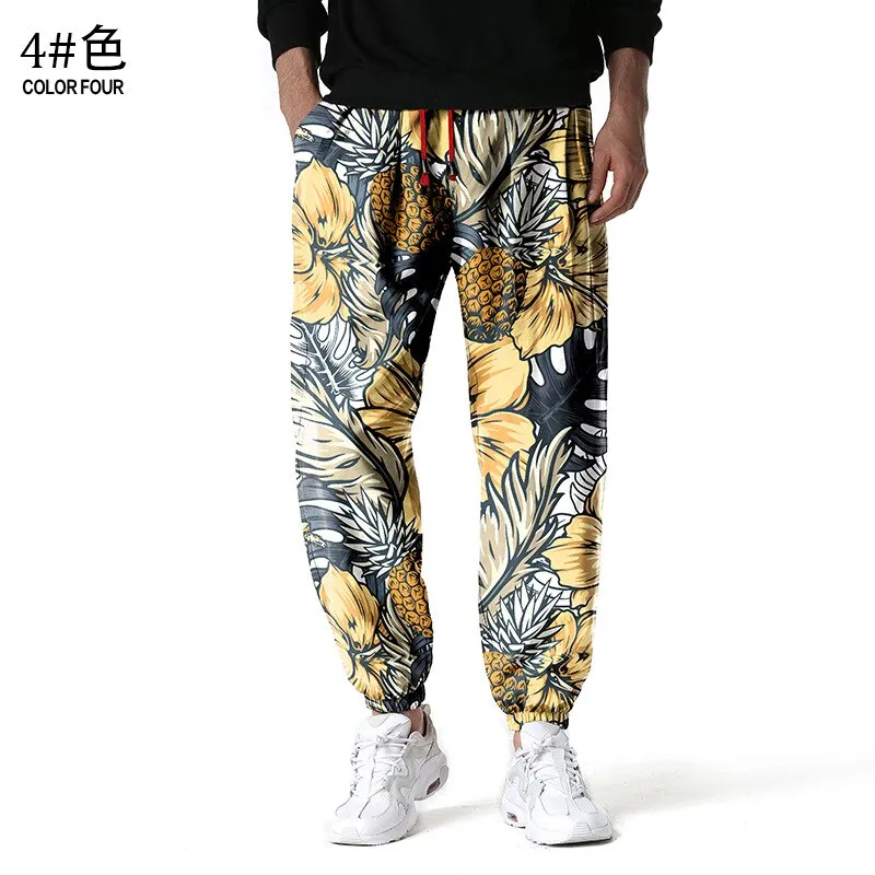 Vibrant Pineapple Parade Men's Joggers