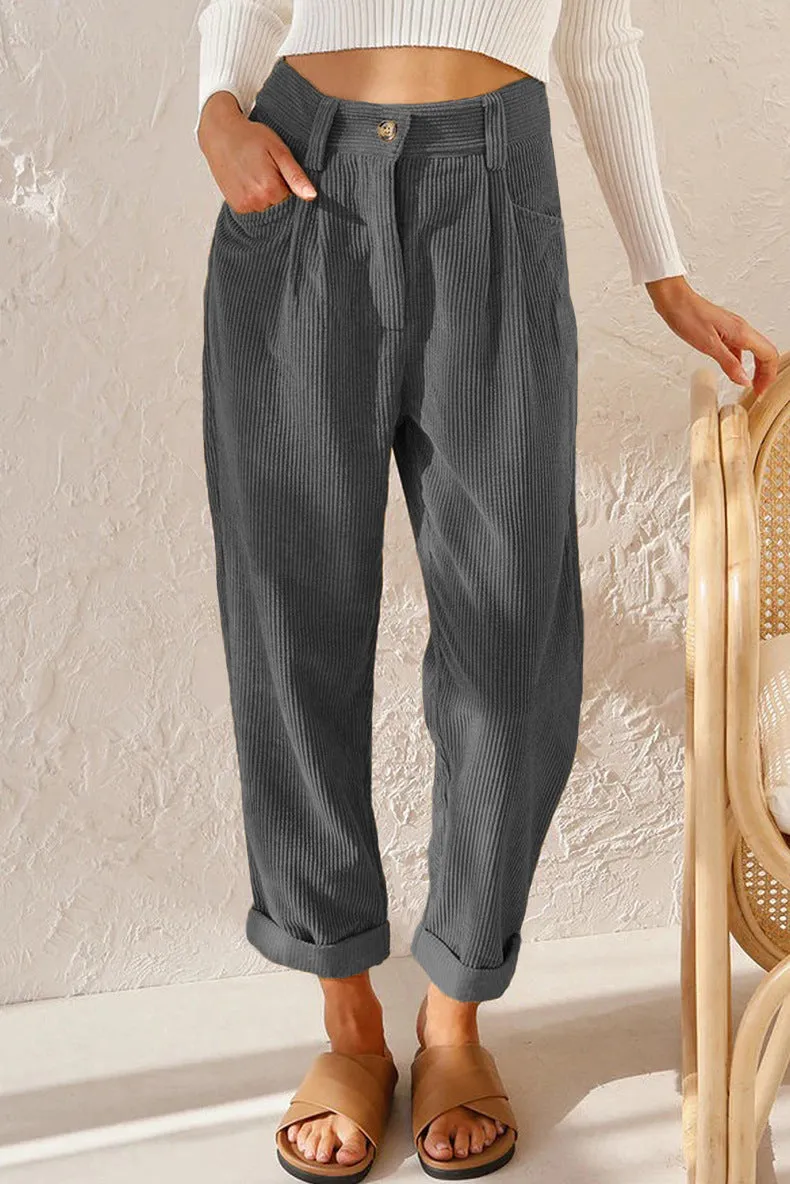Vienne | Fashionable Corduroy Pants