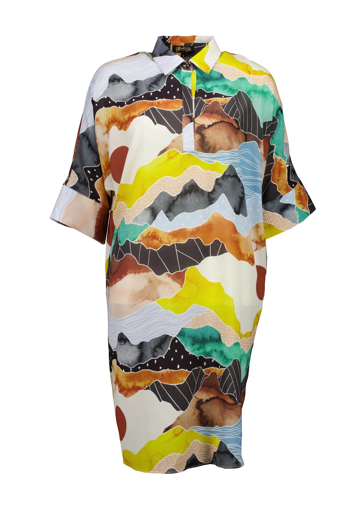 Vista Estilo Shift Dress Orange