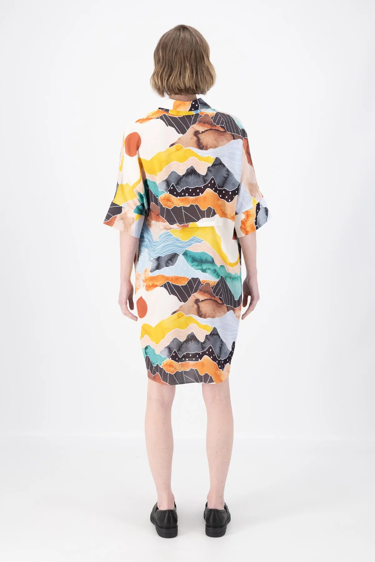 Vista Estilo Shift Dress Orange