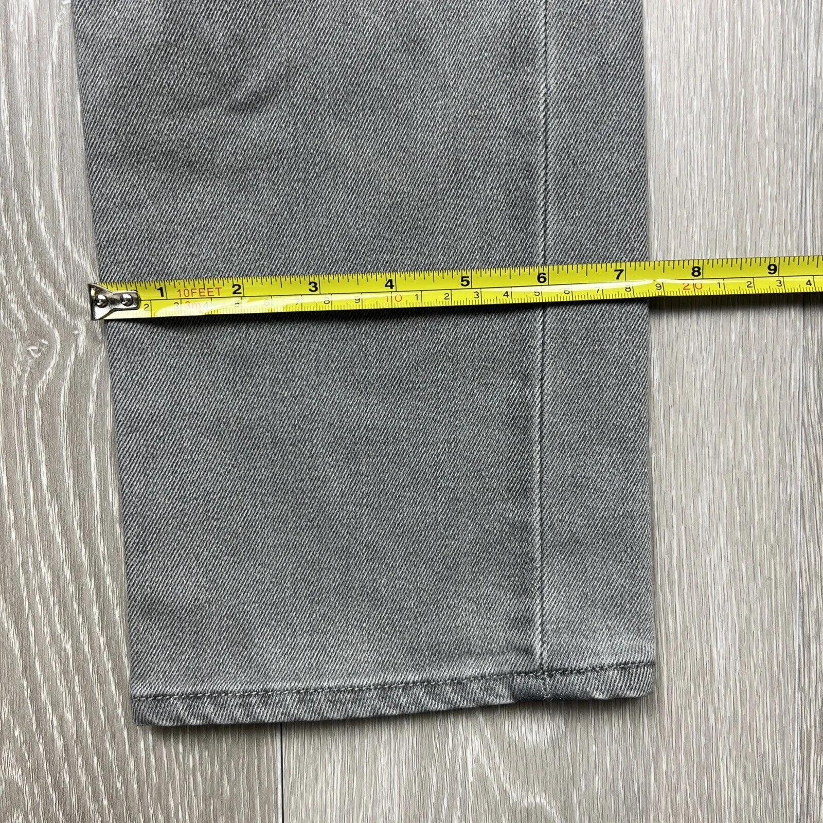 Volcom Brand Jeans Mens Grey Solver Modern Straight Jeans Size 28