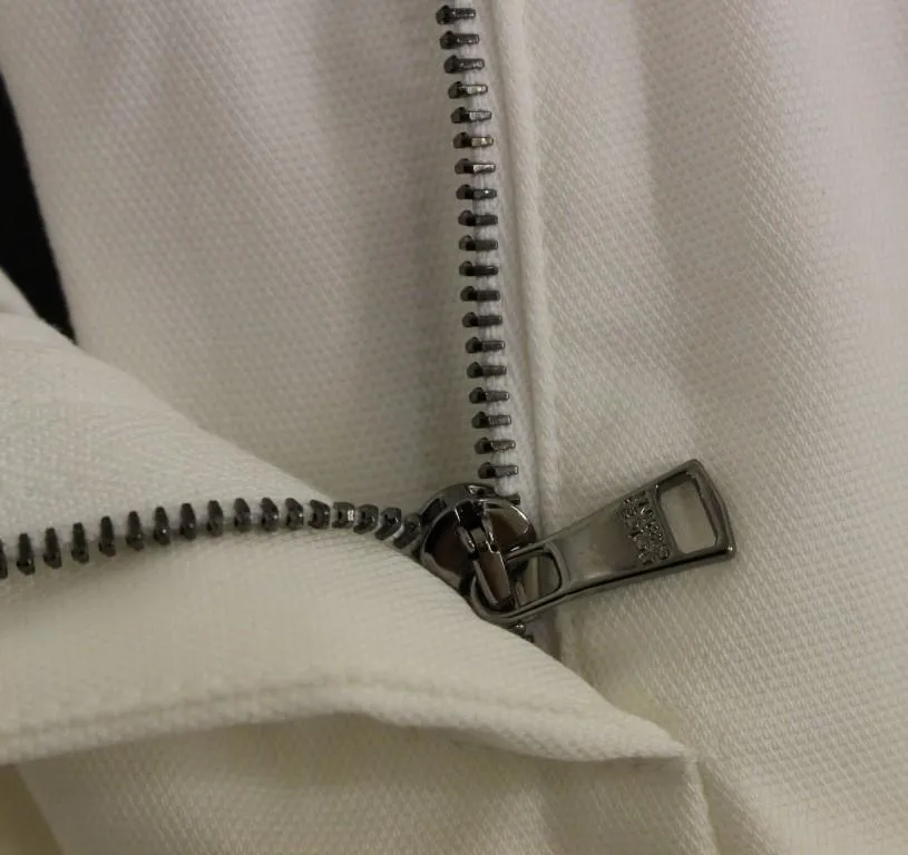 White Cotton Solid Pattern Dress Pants
