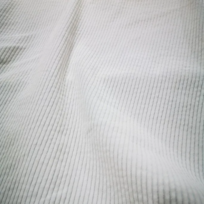 Wide Wale Cord, White
