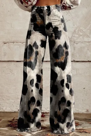 Wild Strokes Vintage Flared Pants
