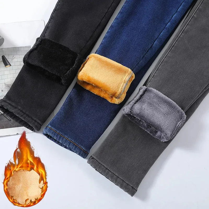 Winter Thermal Jeans Cozy Snow-Ready Denim