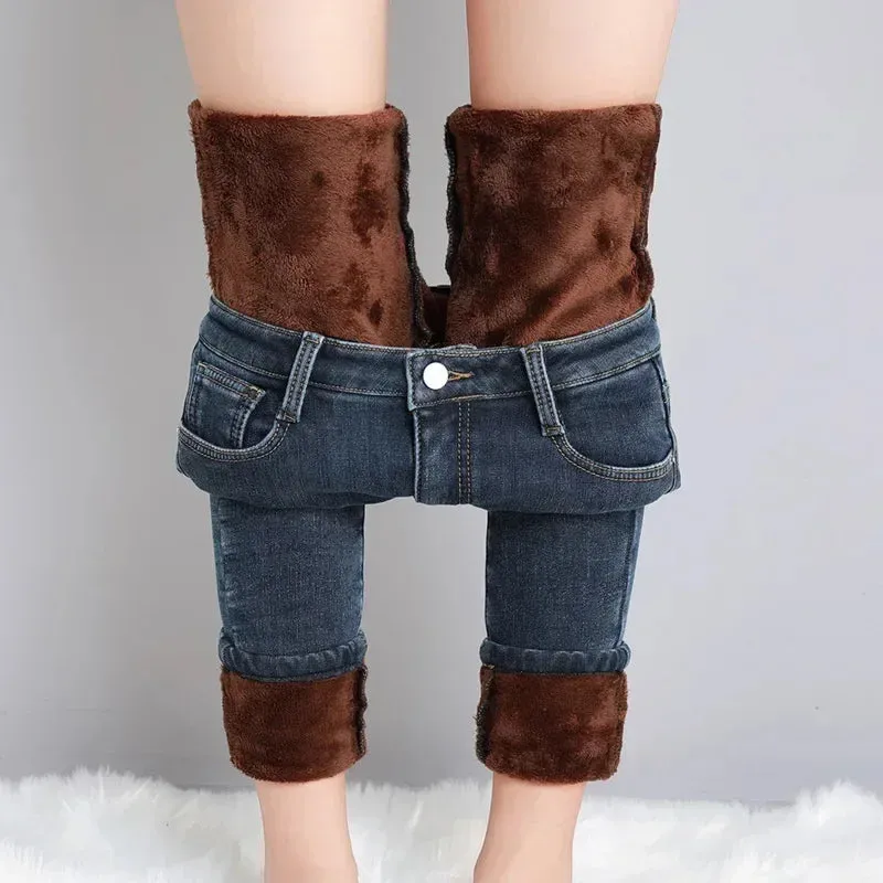 Winter Thermal Jeans Cozy Snow-Ready Denim