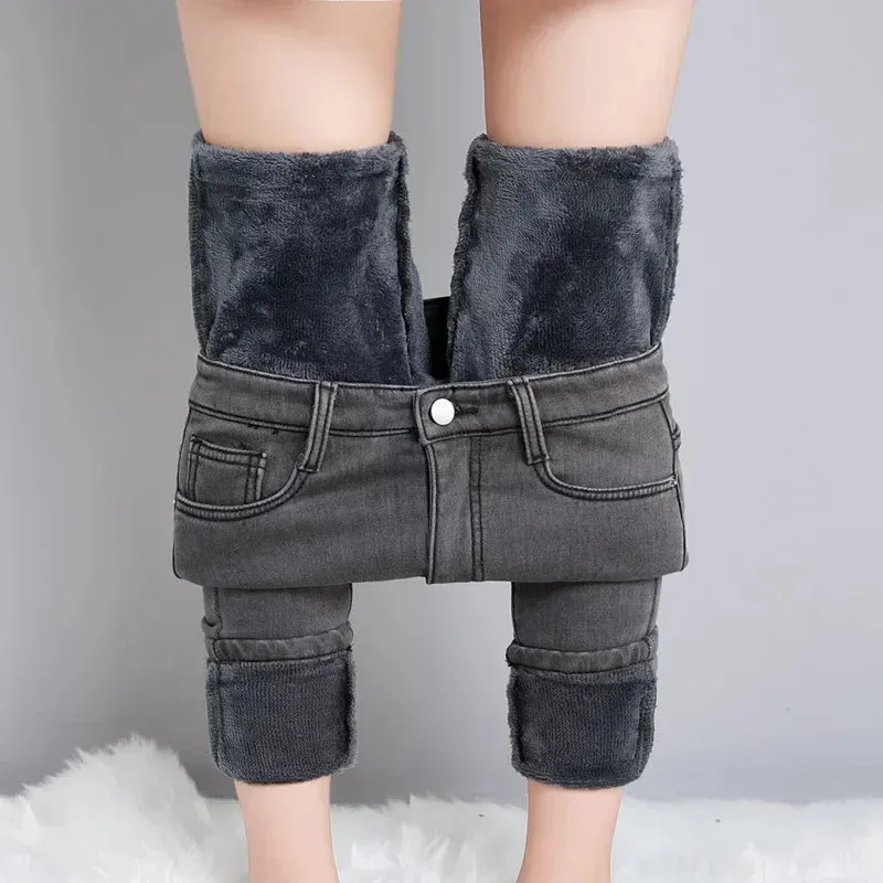 Winter Thermal Jeans Cozy Snow-Ready Denim