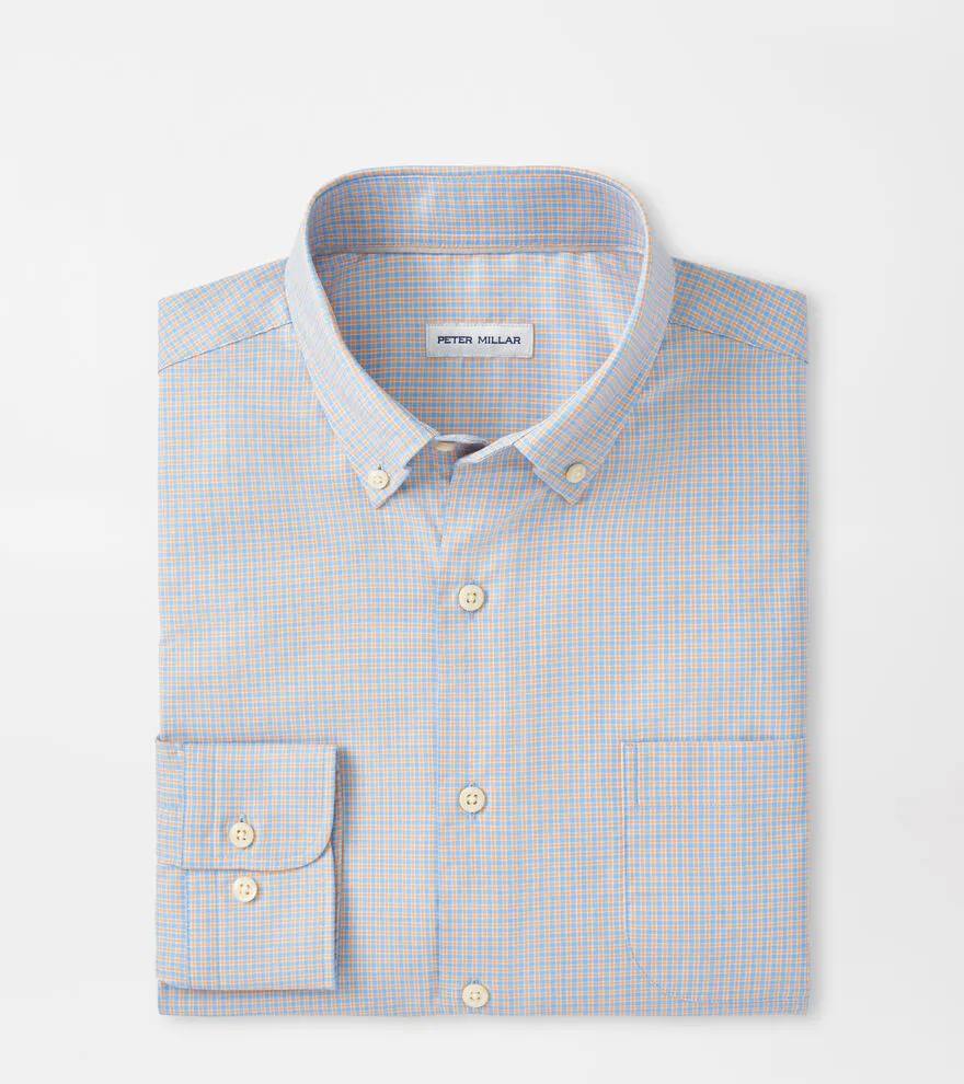 Winthrop Crown Lite Cotton Stretch Sport Shirt in Cottage Blue