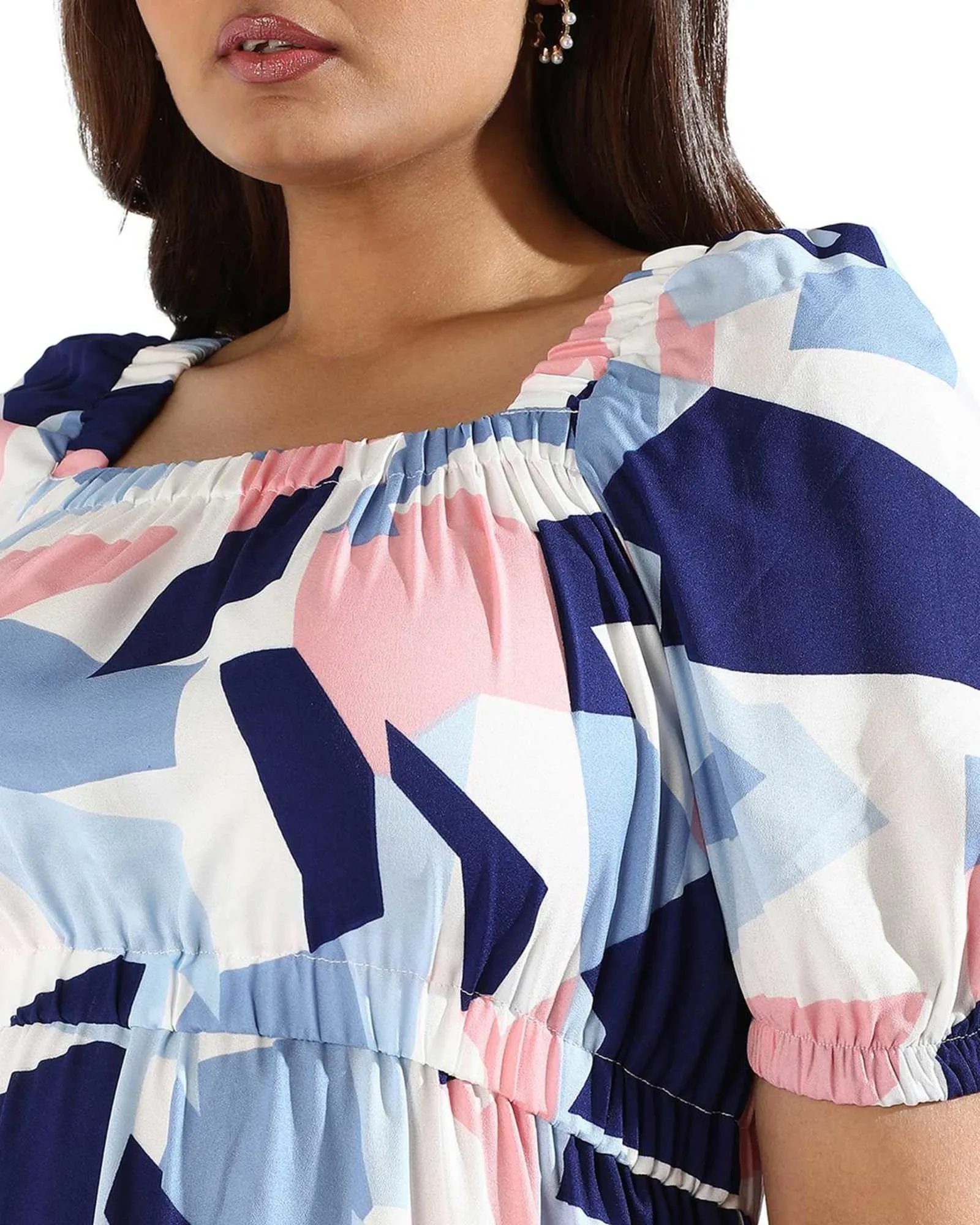 Women Graphic Design Casual Dresses | White