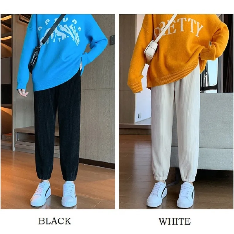 Women Warm Winter Pants Female Korean Style pants