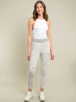 WOMEN'S HEARTED BABY FRENCH TERRY JOGGERS