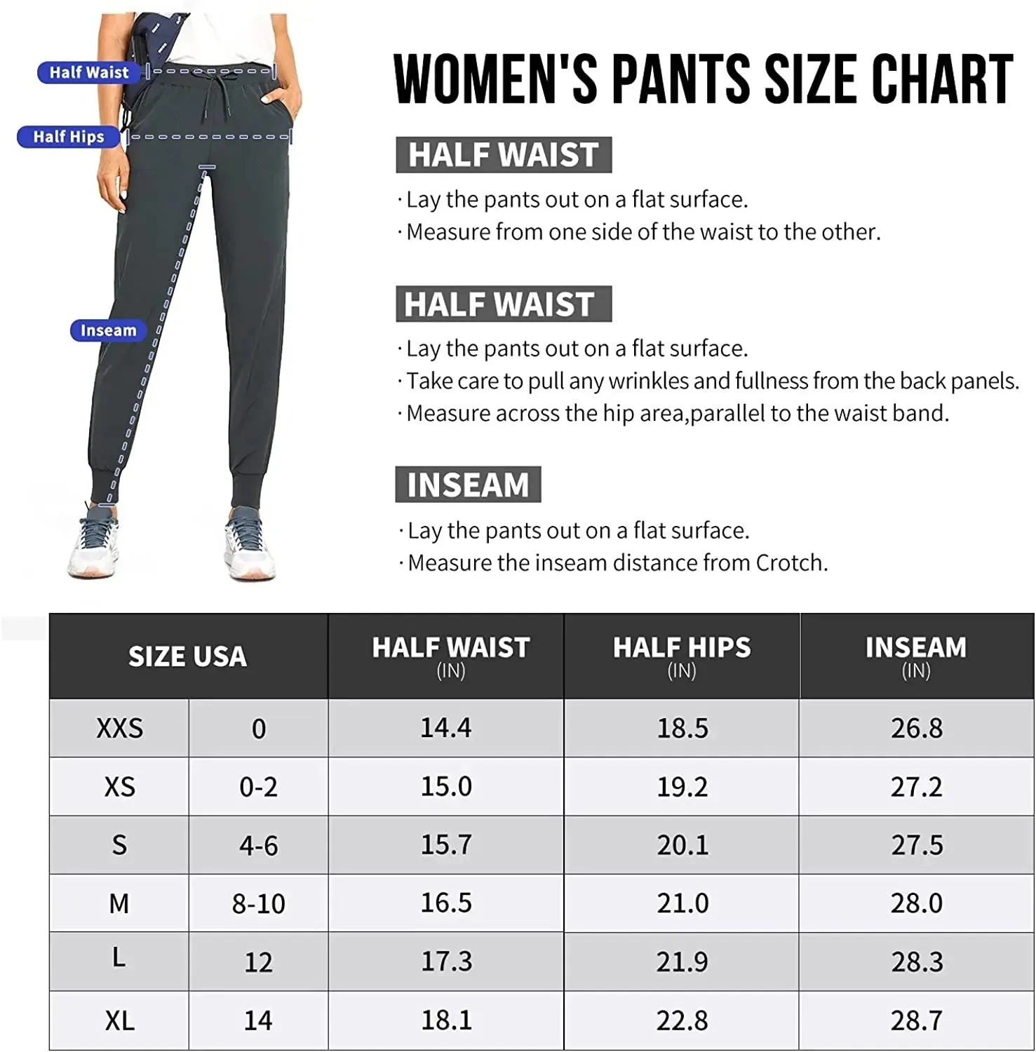 Women's Quick Dry Lightweight Joggers Pants - Athletic Workout Track Pants
