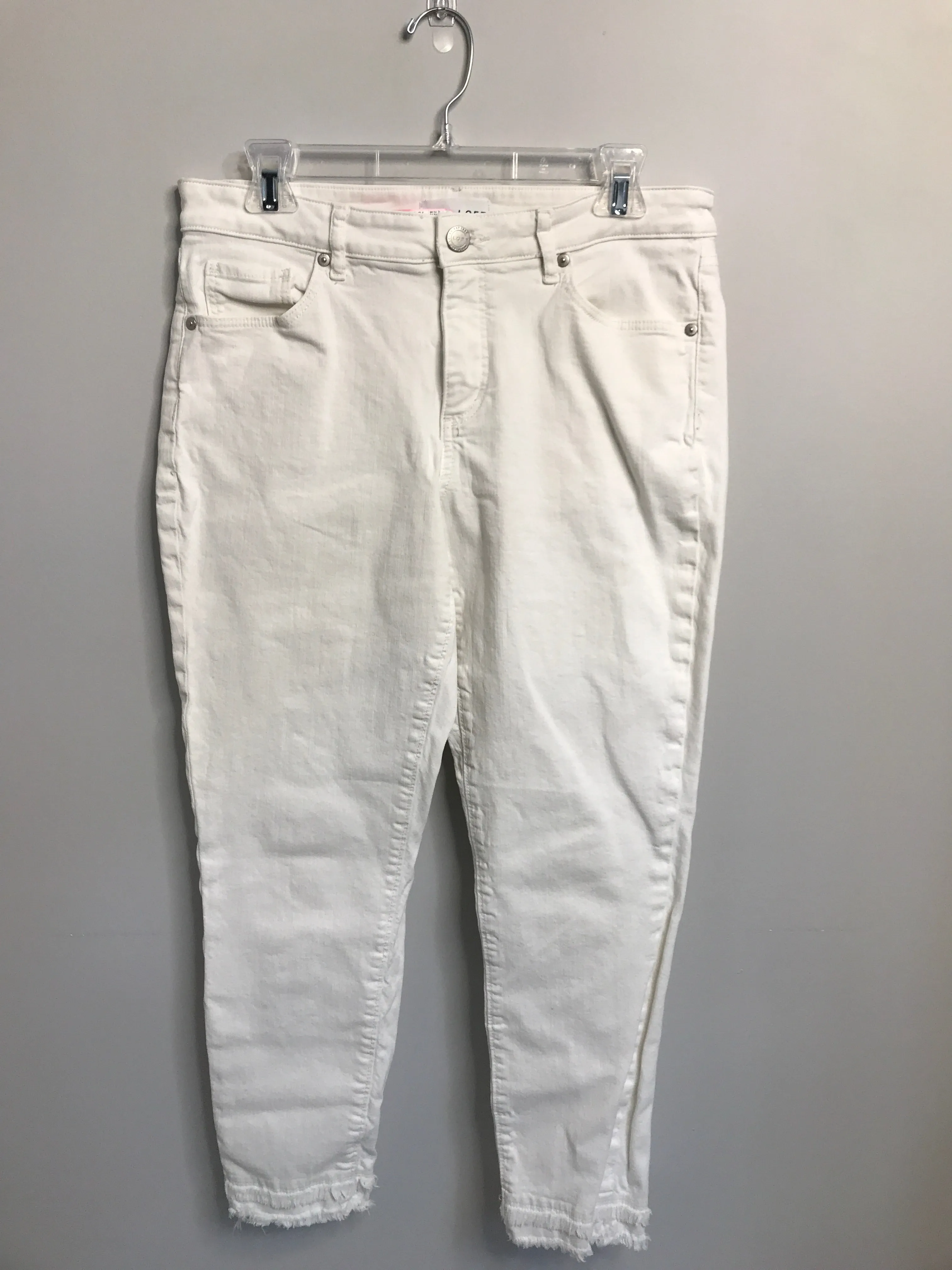 Womens Size 10 Misses White Loft Jeans