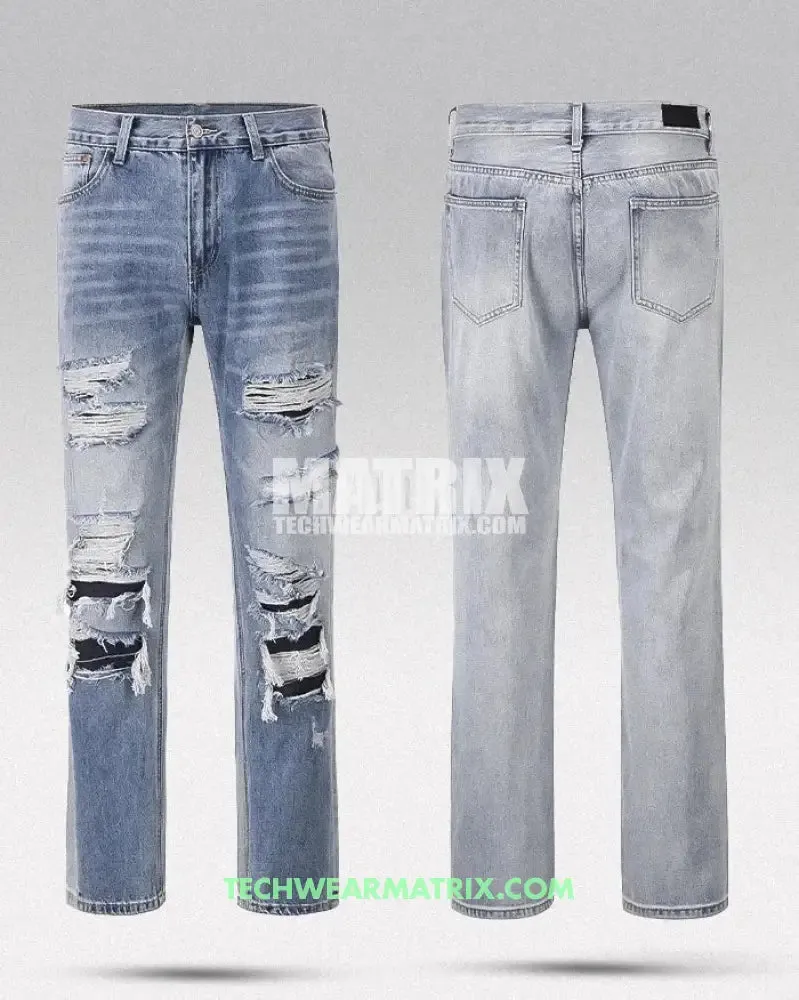 Y2K Blue Jeans Streetwear for