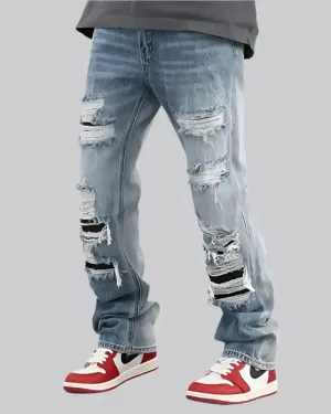 Y2K Blue Jeans Streetwear for