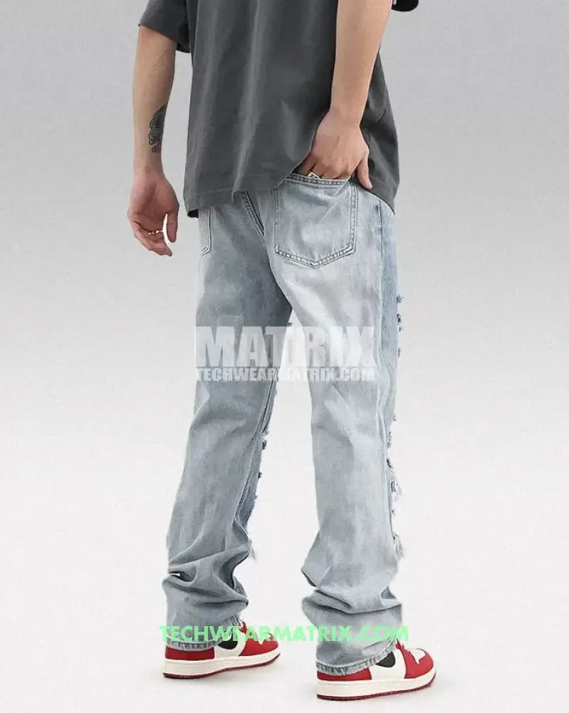 Y2K Blue Jeans Streetwear for