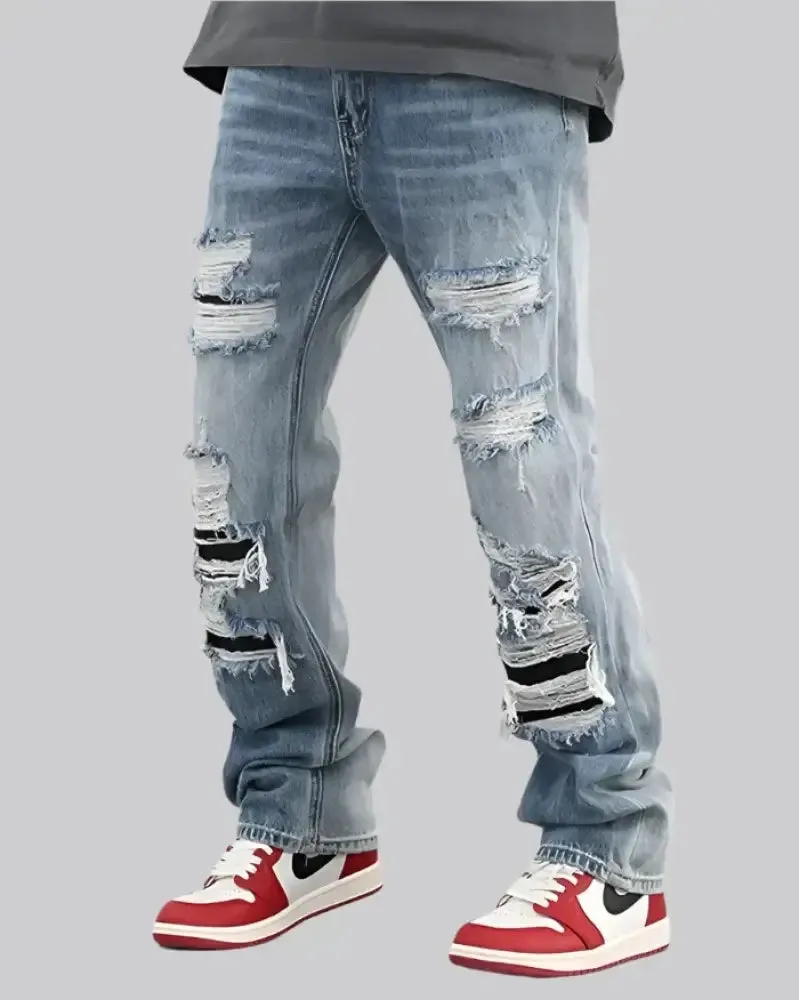 Y2K Blue Jeans Streetwear for