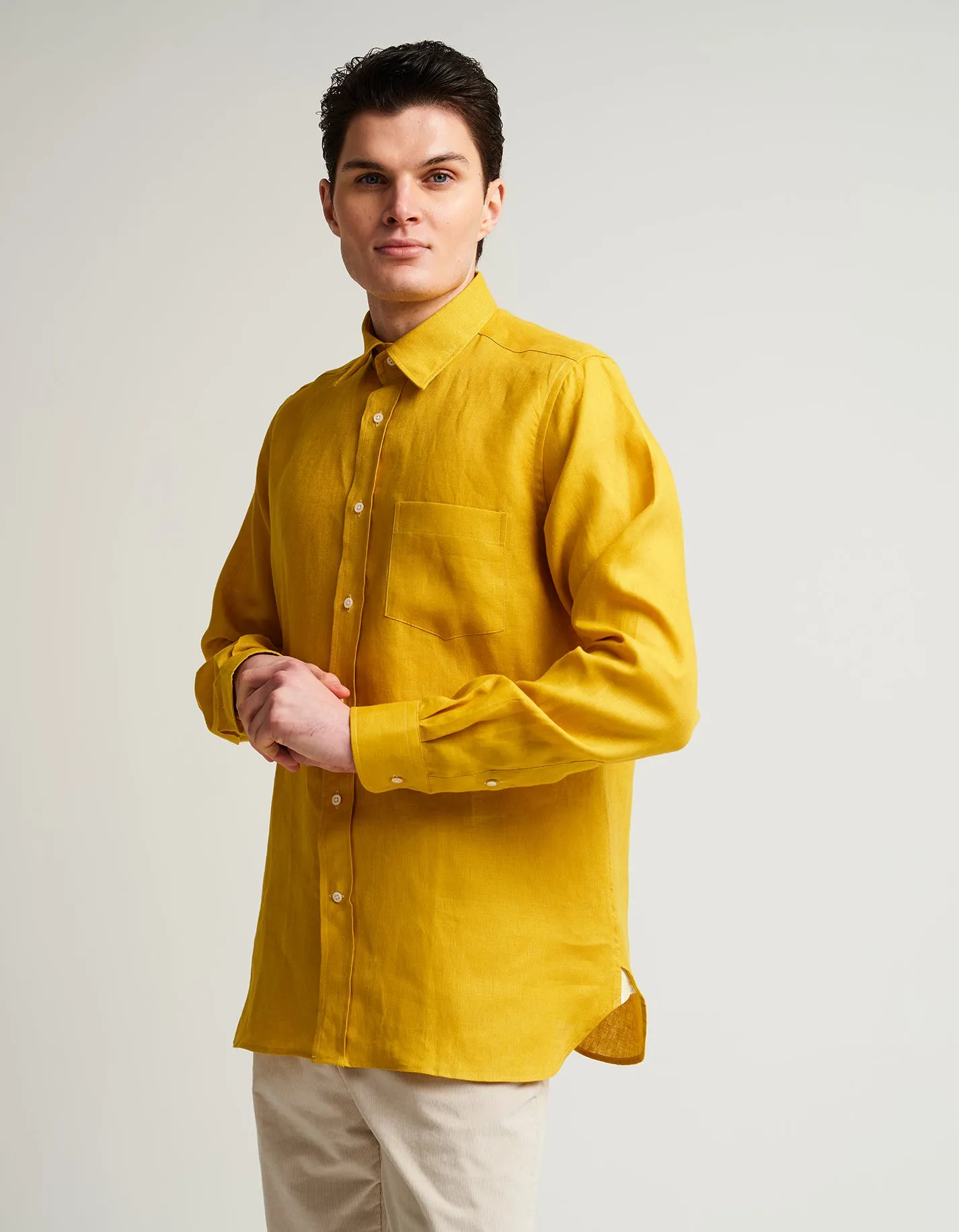 Yellow Linen Shirt