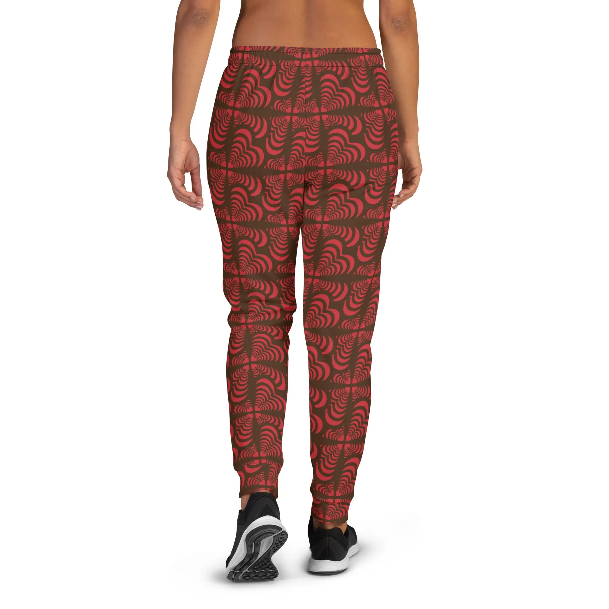 Zebra Love™ More Brown than Red with Planet Heart logo! Women's Joggers